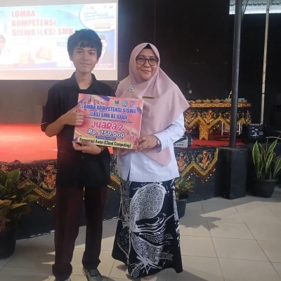 Juara 2 LKS Tingkat Provinsi Sumbar - Selama Atas Prestasi Fernando Alonso Gusti Siswa XI TKJ 2 
Juara 2 bidang lomba 